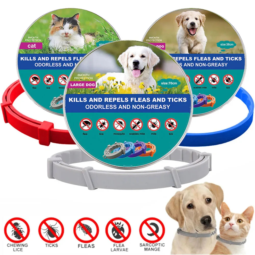 Anti Flea and Tick Collar for Cats & Dogs Infused with Natural oils no harmful chemicals